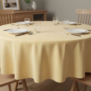 Decoration fabric DOBBY Colored stripe pastel yellow