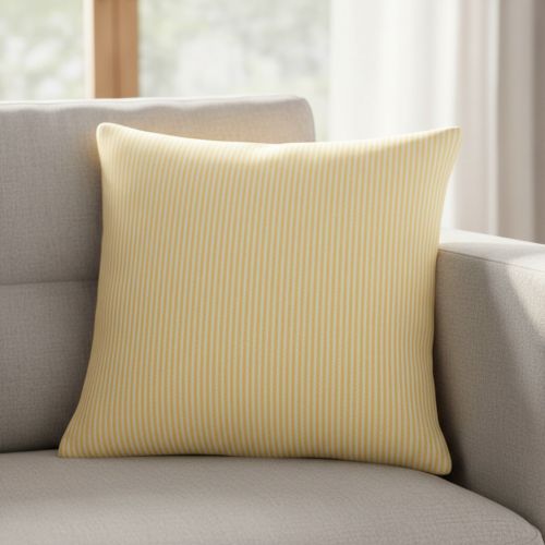 Decoration fabric DOBBY Colored stripe pastel yellow