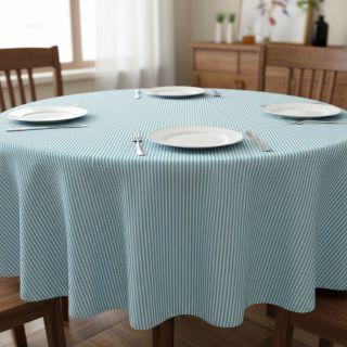 Decoration fabric DOBBY Colored stripe turquoise
