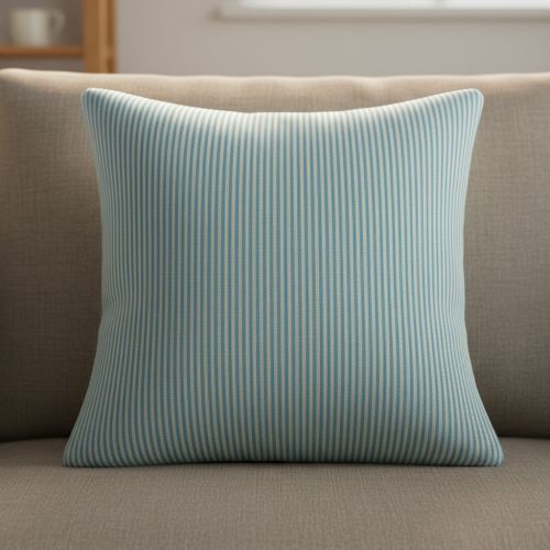 Decoration fabric DOBBY Colored stripe turquoise