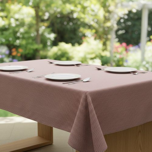 Decoration fabric DOBBY Colored stripe burgundy