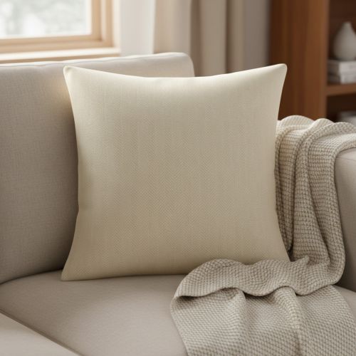 Decoration fabric DOBBY Colored stripe naturel