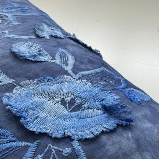 Cotton fabric TIE DYE EMBROIDERY Flora design B