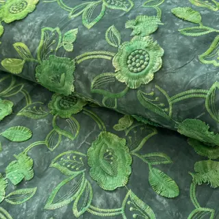 Cotton fabric TIE DYE EMBROIDERY Flora design A