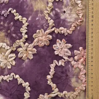 Cotton fabric TIE DYE EMBROIDERY Eva tape design D