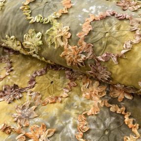 Cotton fabric TIE DYE EMBROIDERY Eva tape design E