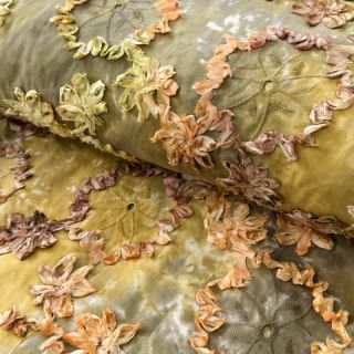 Cotton fabric TIE DYE EMBROIDERY Eva tape design E