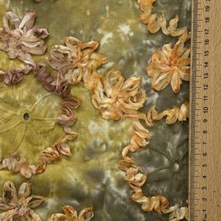Cotton fabric TIE DYE EMBROIDERY Eva tape design E