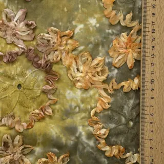 Cotton fabric TIE DYE EMBROIDERY Eva tape design E