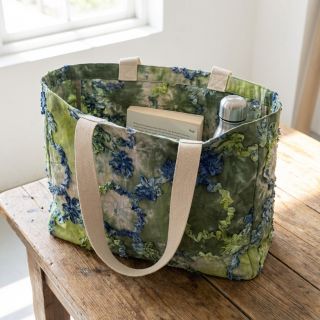 Cotton fabric TIE DYE EMBROIDERY Eva tape design A