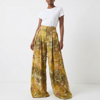 Cotton fabric TIE DYE EMBROIDERY Eva tape design E