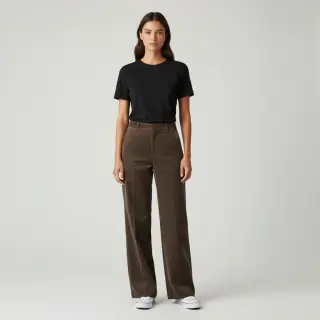 Fine corduroy dark brown