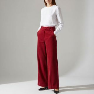 Fine corduroy dark cerise