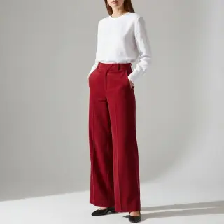 Fine corduroy dark cerise