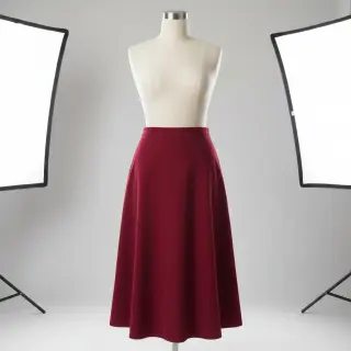Fine corduroy dark cerise