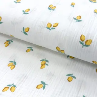 Double gauze/muslin Fruits lemon ORGANIC