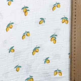 Double gauze/muslin Fruits lemon ORGANIC