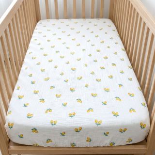 Double gauze/muslin Fruits lemon ORGANIC