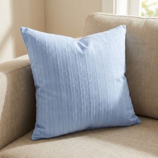 Cotton fabric VOILE LUREX Stripes light blue