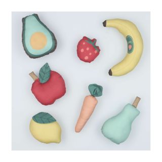 Cotton fabric Farmers market PANEL digital print