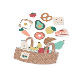 Cotton fabric Farmers market PANEL digital print