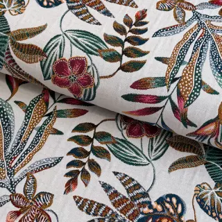 Decoration fabric jacquard Neroli allover blanc