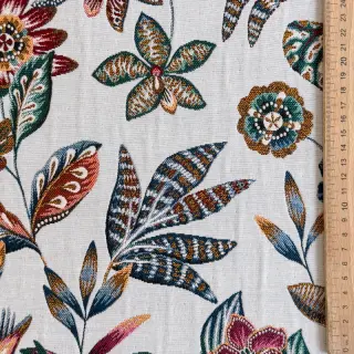 Decoration fabric jacquard Neroli allover blanc