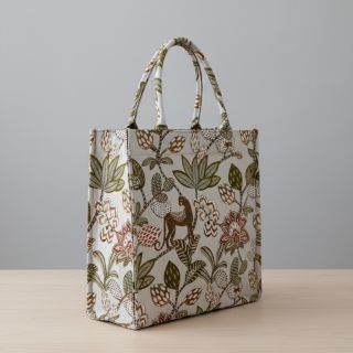 Decoration fabric jacquard Soliman allover blanc