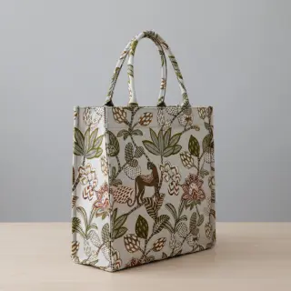 Decoration fabric jacquard Soliman allover blanc