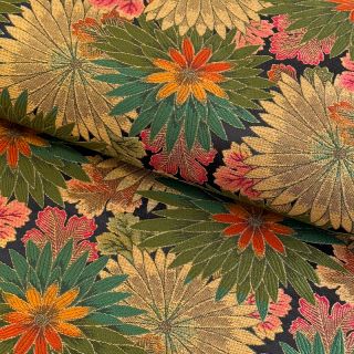 Decoration fabric jacquard Matcha allover kaki