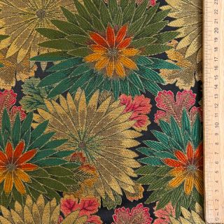 Decoration fabric jacquard Matcha allover kaki