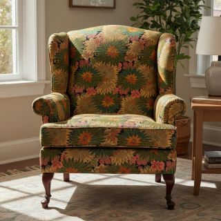 Decoration fabric jacquard Matcha allover kaki