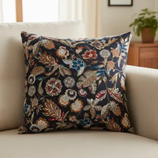 Decoration fabric jacquard Neroli allover nuit
