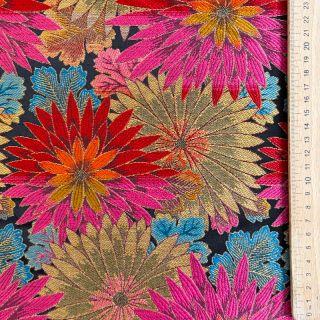 Decoration fabric jacquard Matcha allover rouge