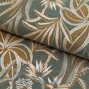 Decoration fabric jacquard Moranto allover kaki