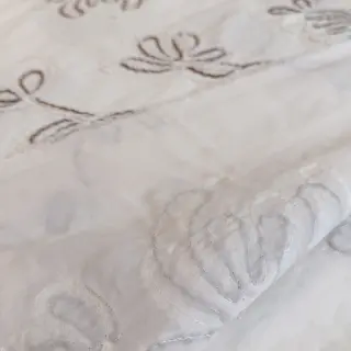 Cotton fabric EMBROIDERY Loom En Light off white