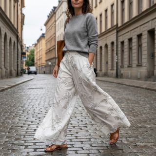 Cotton fabric EMBROIDERY Loom En Light off white