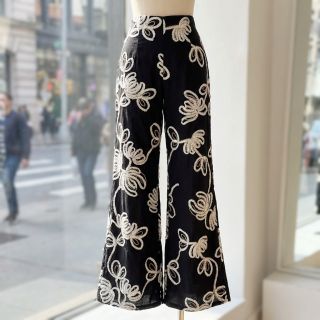 Cotton fabric EMBROIDERY Loom En Light black