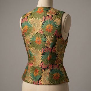 Decoration fabric jacquard Matcha allover kaki