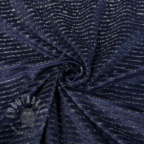 Cosy VELVET LUREX Stripe marine