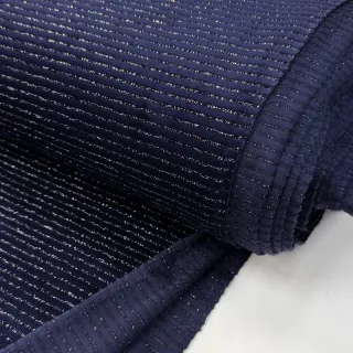 Cosy VELVET LUREX Stripe marine