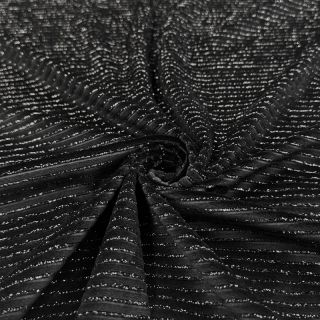 Cosy VELVET LUREX Stripe black