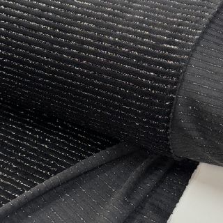 Cosy VELVET LUREX Stripe black
