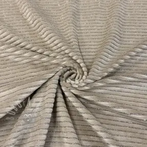 Cosy VELVET LUREX Stripe beige