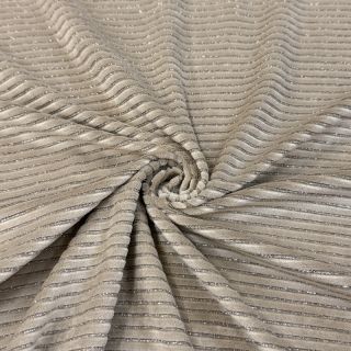 Cosy VELVET LUREX Stripe beige
