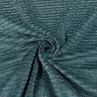 Cosy VELVET LUREX Stripe forest green