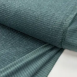Cosy VELVET LUREX Stripe forest green