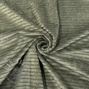 Cosy VELVET LUREX Stripe camo green