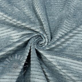 Cosy VELVET LUREX Stripe ocean green