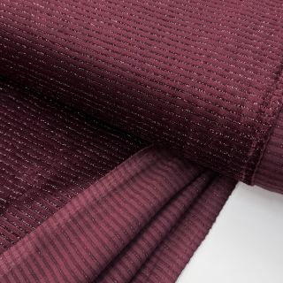 Cosy VELVET LUREX Stripe bordeaux